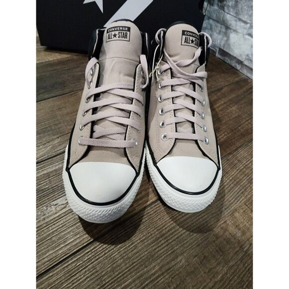 Converse CTAS High Street Mid Top Mens 9 Sneakers Papyrus/Black A14294C NEW - Picture 2 of 7